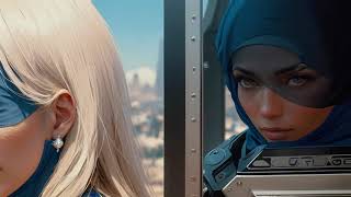 Y Beautiful Jennifer Lopez Wearing Hijab Made Of Blue With Gems And Diamonds