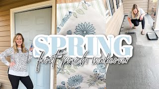 SPRING FRONT PORCH MAKEOVER 2024 \/\/ 2024 FRONT PORCH DECOR IDEAS FOR SPRING