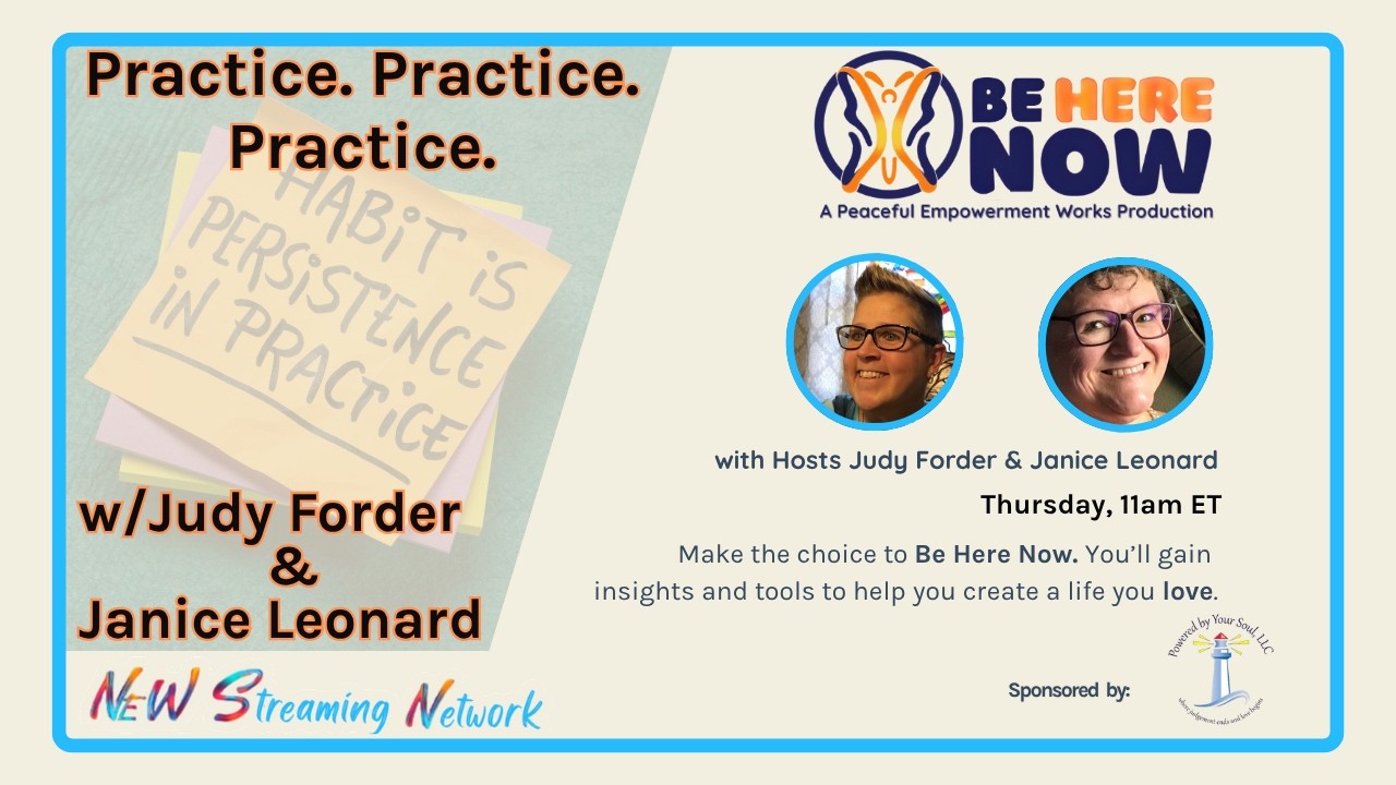 Practice. Practice. Practice with Hosts Judy Forder & Janice Leonard