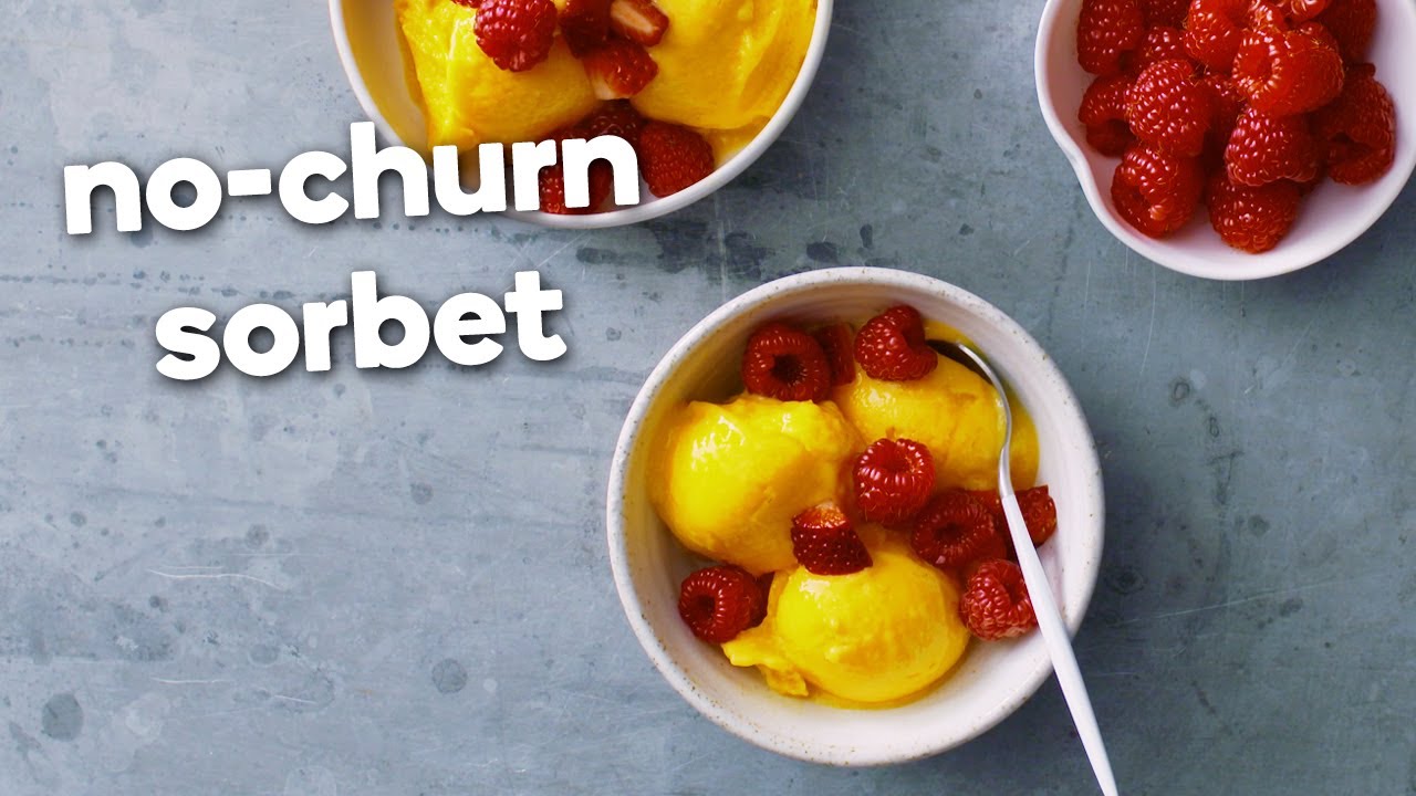 Raspberry Mango Sorbet  Minimalist Baker Recipes