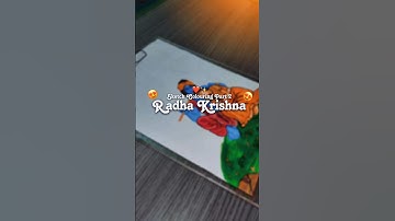 Cute 🥰 Radha Krishna painting Part 2#art #radha #krishna #shorts #ytshorts #radhakrishna