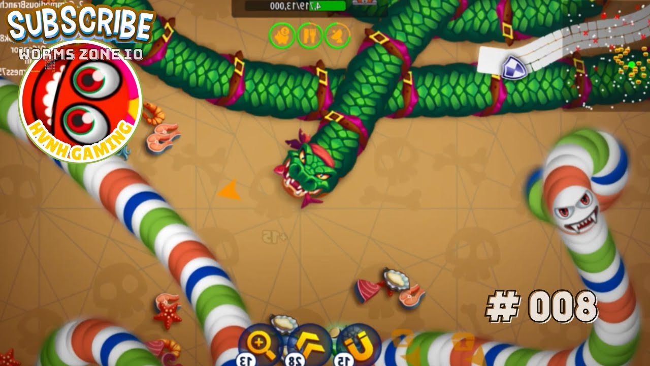 🐍WORMSZONE.IO | Game of earthworms 🏆| Epic Worms Zone Biggest Snake Gameplay! 