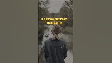 In a world full of distractions "focus matters" #motivation #mindset