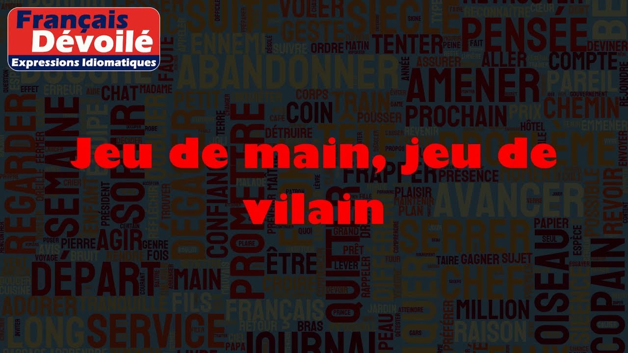 Jeu de main, jeu de vilain - YouTube