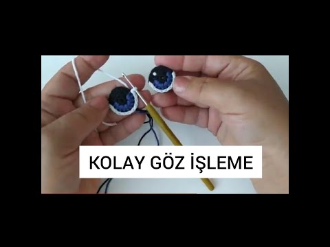 #gözişleme #amigurumigöz AMİGURUMİ GÖZ İŞLEME