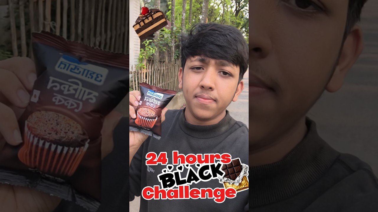 24 Hours Black challenge ⚫🔥 | Mini vlog | #minivlog #vlog #food #challenge #dailyvlog #youtuberlife