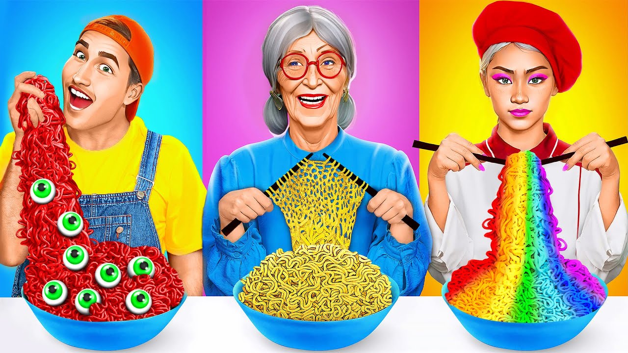 Me vs Grandma Cooking Challenge | Funny Food Challenges by Toon - YouTube
