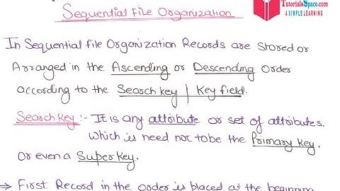 05- What Is Sequential File Organization In DBMS In HINDI | Sequential File Organization In DBMS