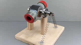 How to make flywheel free energy generator using spring mechanism | New Idea