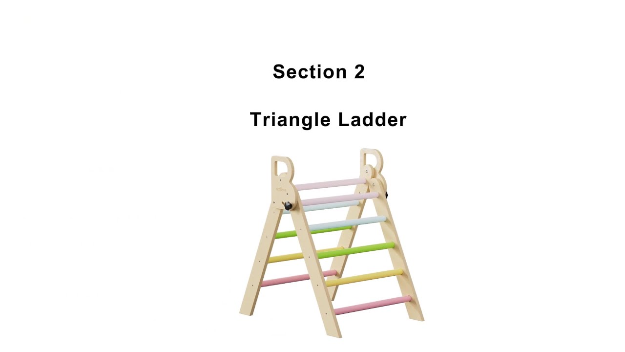 BlueWood Aurora Series Pikler Triangle Set Assembly | Section 2 ...