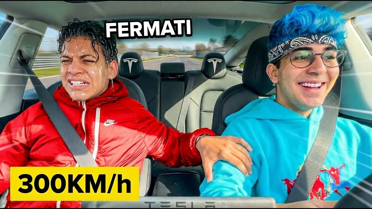 Faccio PIANGERE un MARANZA sulla TESLA nel suo PRIMO GIRO (Non volevo...)