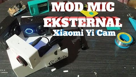 CARA MOD MIC EKSTERNAL XIAOMI YI CAM ACTION MOTOVLOG