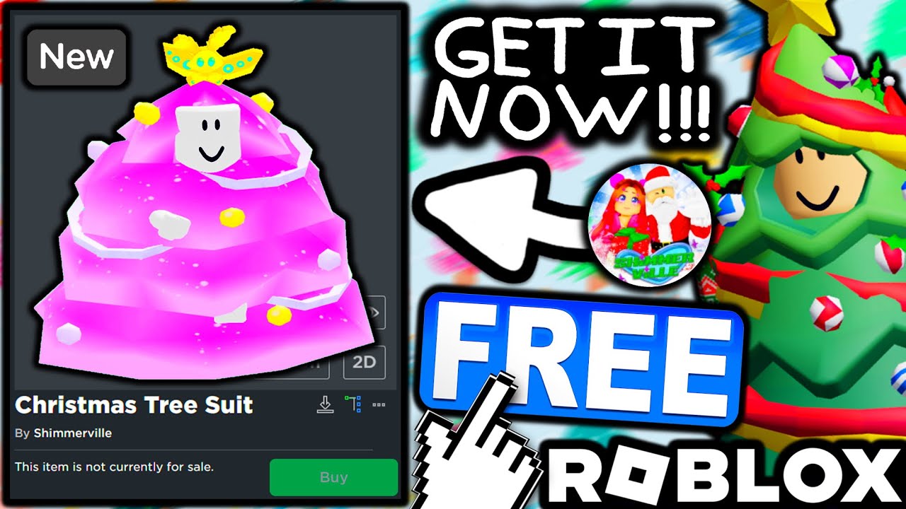 FREE ACCESSORY! HOW TO GET Christmas Tree Suit! (ROBLOX ShimmerVille 🏡 RP Event) YouTube