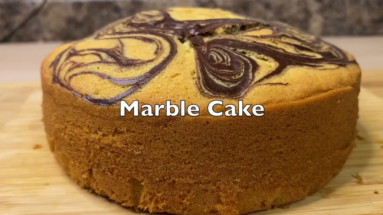 Hot milk Marble cake - Ashees CookBook - Cooking is Magic !