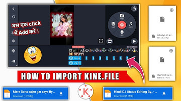 How to import project file 📁 in kinemaster me project ko kaise add kare | Kine.file Project import |