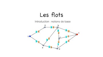 Flots 1 : introduction et notions de base des flots (graphes)