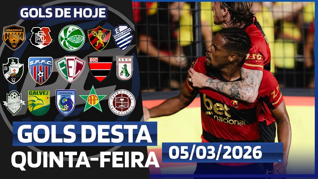 🥅 TODOS OS GOLS DESTA QUINTA 05/03/2026 GOLS DA COPA DO BRASIL,GOLS DE HOJE,GOLS DA RODADA(COMPLETO)