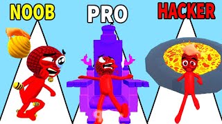 NOOB vs PRO vs HACKER in Hand Strike New Game Gameplay All Levels Android, ios‏‏‏‏‏‏‏‏‏ screenshot 2