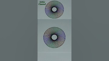 drawing spirograph art with four colors at once #shorts #asmr #drawing #art #viral