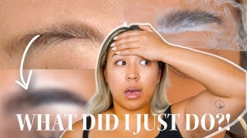 FIRST TIME GETTING MY EYEBROWS LAMINATED + TINTED | Lamination Process & Experience + Before & After