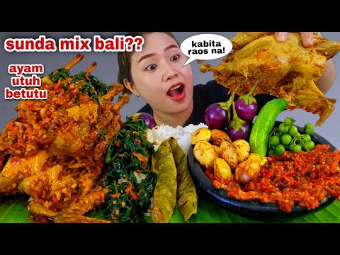 1 EKOR AYAM BETUTU SAMBAL TERASI LALAPAN MENTAH JENGKOL MUDA LEUNCA TERONG PETE GORENG