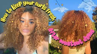 How To Keep Your Curls Fresh After Dying It ✨💓