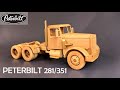 Модель Peterbilt 281/351 в масштабе 1:24. Материал - дерево