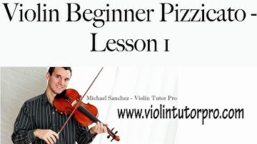 Violin Beginner Pizzicato  - Lesson 1