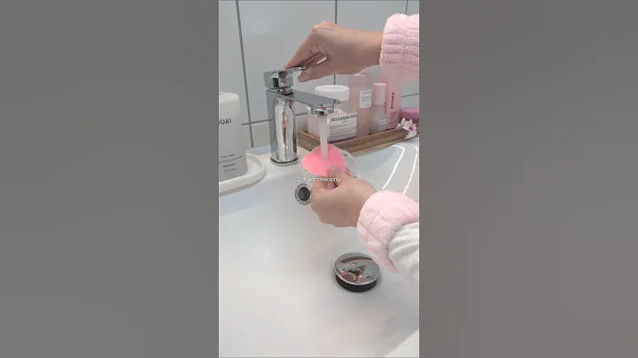 all pink skincare routine pt.1 🫧🩷#skincare #skincareroutine #relaxing #asmr #aesthetic #shorts #pink