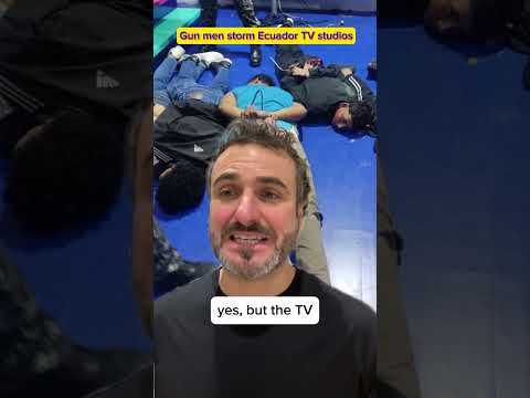 ARMED GUN MEN STORM TV STUDIO IN ECUADOR