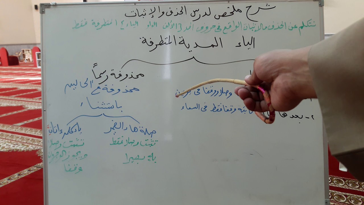 شرح ميسر  وملخص لدرس الحذف والإثبات في حروف المد المتطرفة  القرآن الكريم