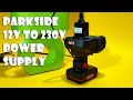 Parkside Inverter X12V Team to 230V Power Supply -  DIY 12V to 230V Inverter