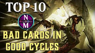 MTG Top 10: BAD Cards in GREAT Cycles | Magic: the Gathering | Episode 412