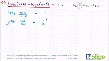 Revision 13 Logs Leaving Cert Higher Level Maths