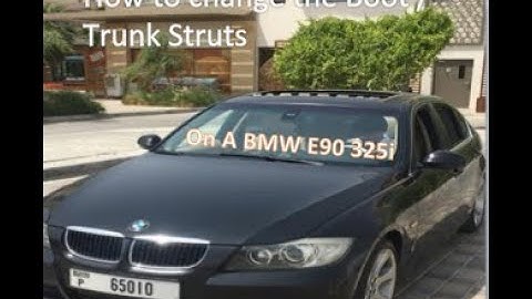 How To Replace The Boot / Trunk Gas Struts On A BMW E90 325i