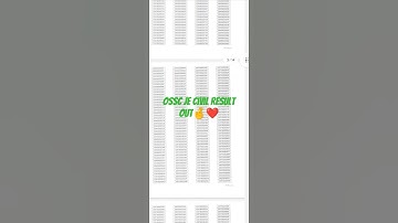 OSSC JE Mains Result Out //congratulations to all 🤞💞 #shorts #government #students