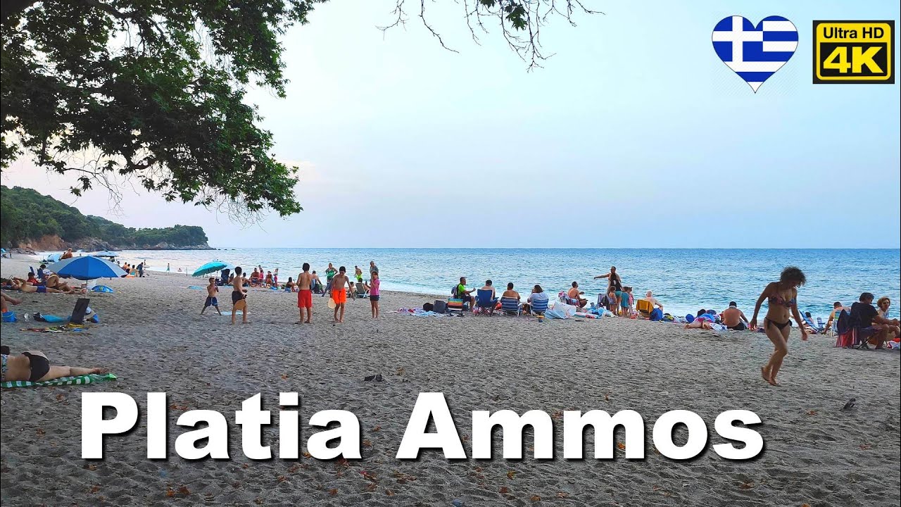 Platia Ammos Beach, Kokkino Nero, Larissa 🏖️🌊 – A hidden gem with golden sands and crystal waters 🌅✨