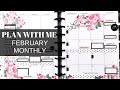 PLAN WITH ME | February Monthly 2020