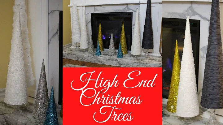 High End Cone Christmas Trees | Dollar Tree DIY | ...