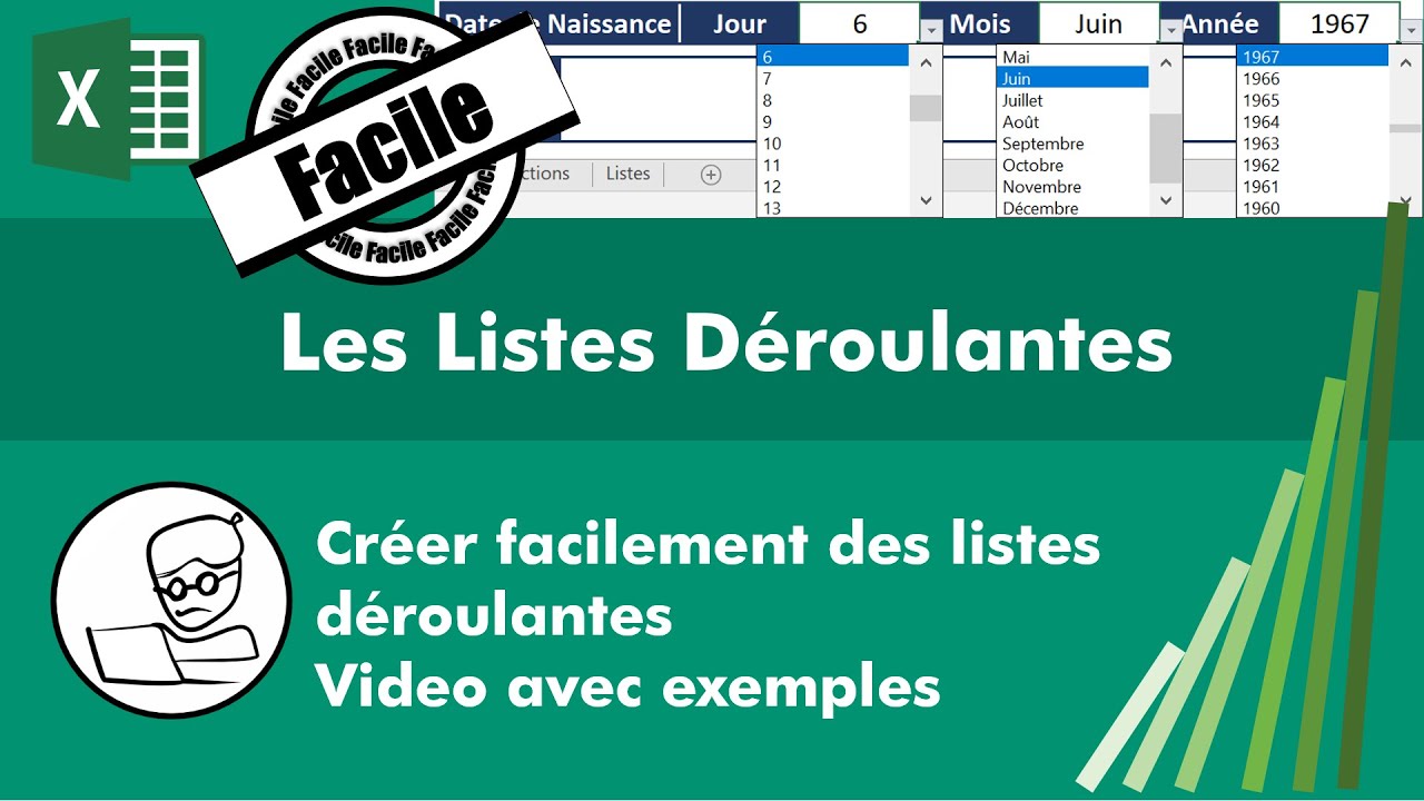 Comment créer des listes déroulantes dans Excel - YouTube