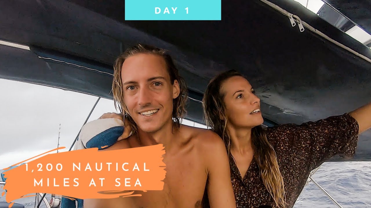 DAILY VLOGS AT SEA: Sailing Our Little Boat HOME to Australia – So Many Emotions! ~ Day 1