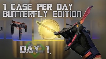CSGO - Opening 1 Case A Day, Till We Get A Buttletfly Knife! Day1