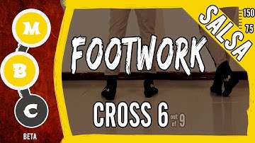 👟 Salsa Footwork Tutorial ★Beginners★ CROSS 6 ★ On1 & On2 (♫) | #MBCfootwork