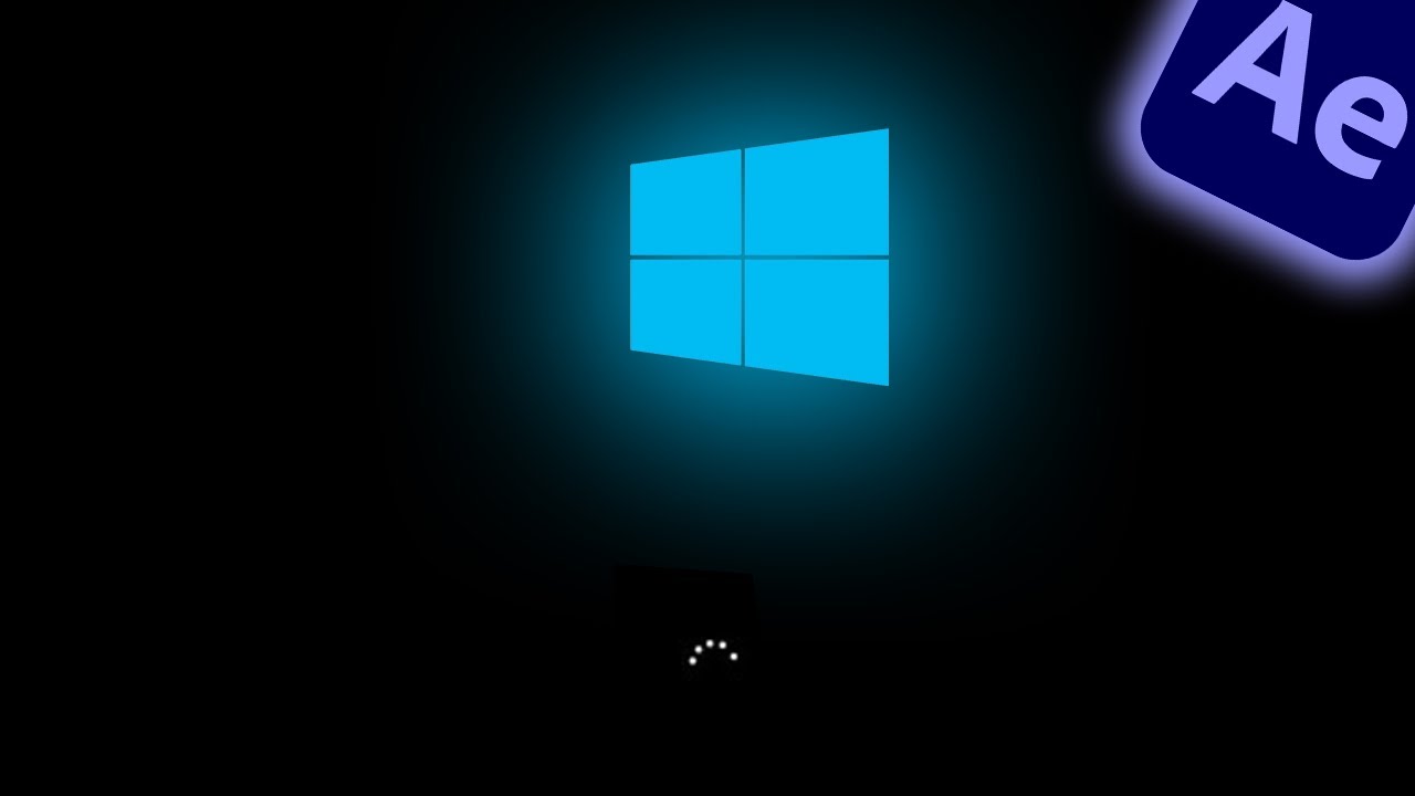 Windows 10 Startup Animation After Effects 2022 Tutorial - YouTube