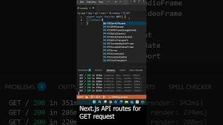 How to create API routes for GET request in Next.js with example