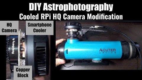 [DIY Astrophotography Continued] Cooled RPi HQ Camera / スマホクーラーつけてみた