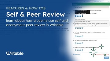 How Students Review Work in Writable