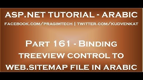 Binding treeview control to web sitemap file in arabic