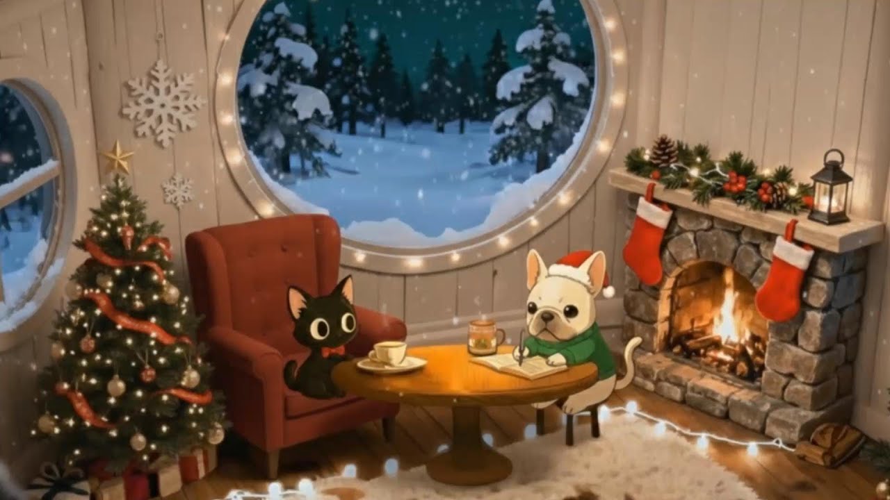 Cozy Christmas Lofi Beats 🎄 Warm Winter Jazz for Study & Chill | Vibes, Holiday Mix, Focus Music
