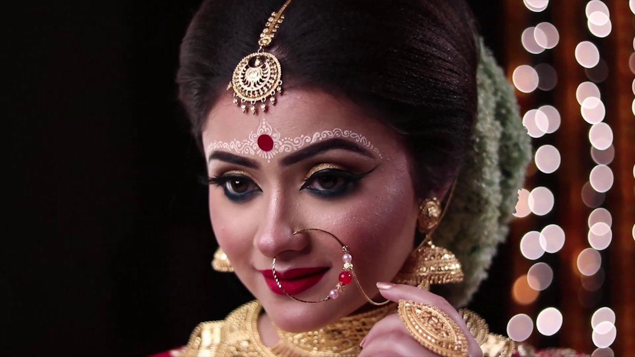 Bengali bridal makeup/Indian bridal makeover/ bridal 